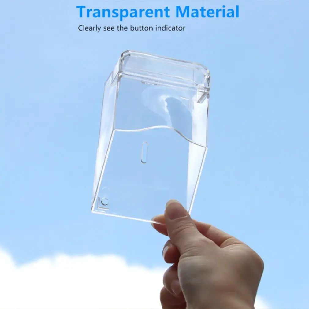Waterproof Cover For Wireless Doorbell Door Bell Ring Chime Button Transparent Door Bell Protective Cover For Home Doorbell