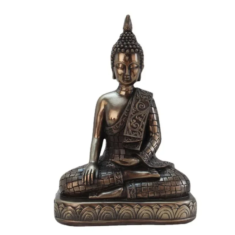 

Golden Thailand Buddha Statue Home Garden Decoration Meditation Buddha Sculpture Hindu Fengshui Figurines Ornaments Crafts