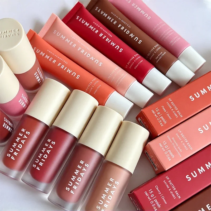 Hot Summer Fridays 8 Colors Dream Lip Oil Moisturizing Nourishing Transparent Flushed Lip Stain Gloss Lipbalm Cream Lipstick Set