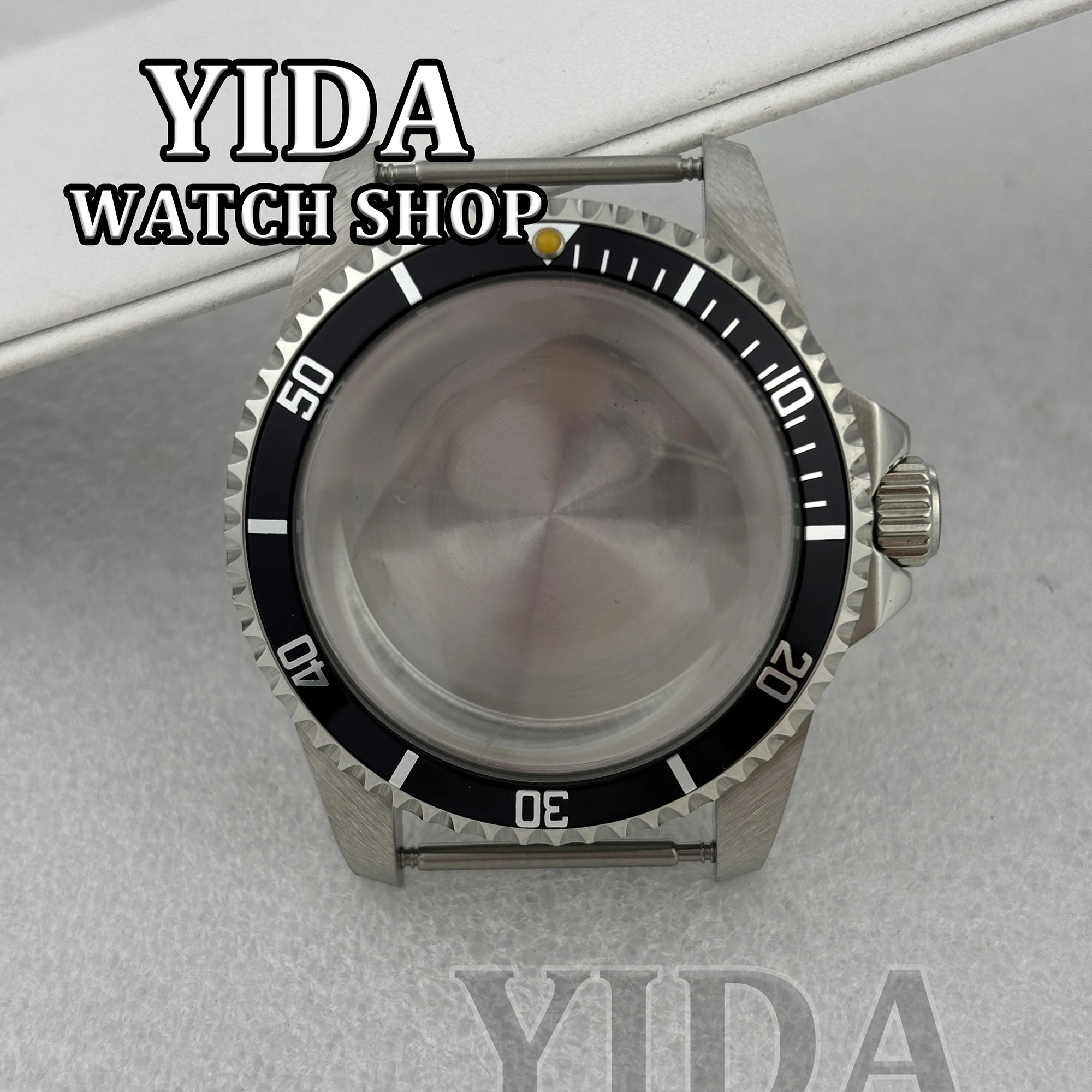 39MM NH35 Modified Case Vintage Restro Stainless Steel Arcylic Bubble Glass 100M Waterproof Watch Parts for SUB NH36 Movement