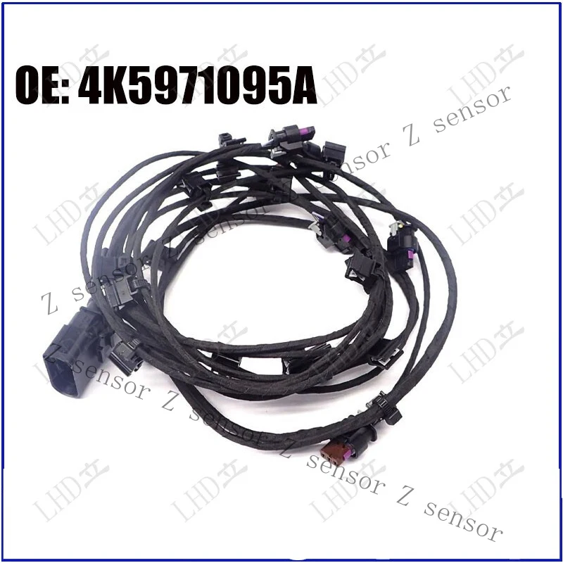 AAA+ Front Bumper Parking 6 Sensor Wire Wiring Harness 4K5971095A For Audi A6 C8