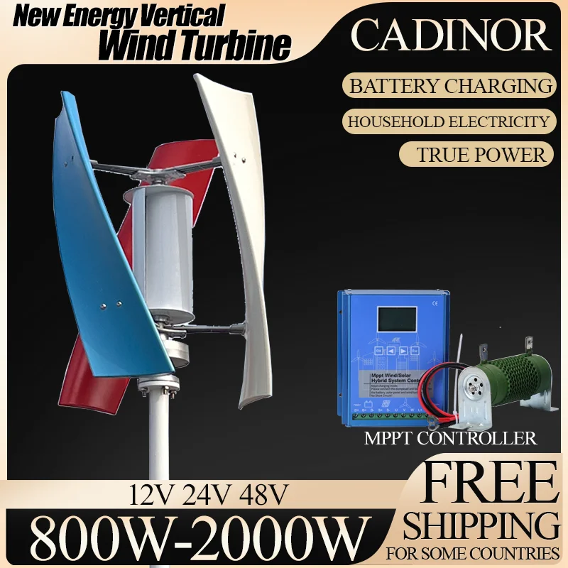 

4000W Alternative Energy Generator High-Power Vertical Axis Wind Turbine Electricity Generation Switching Power Supply for you
