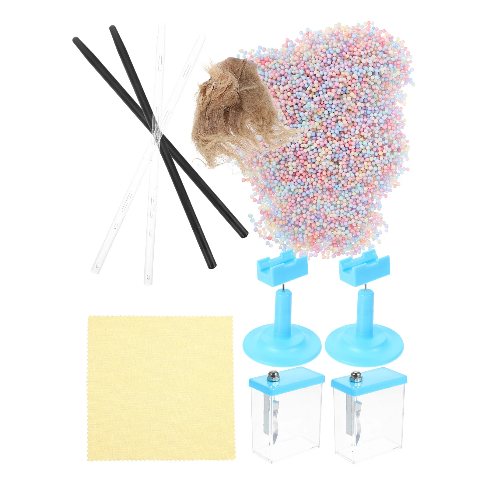 

1Set Physics Science Experiment Kit Plastic Stick Static Electricity Friction Electrification Interactive Learning Education Set