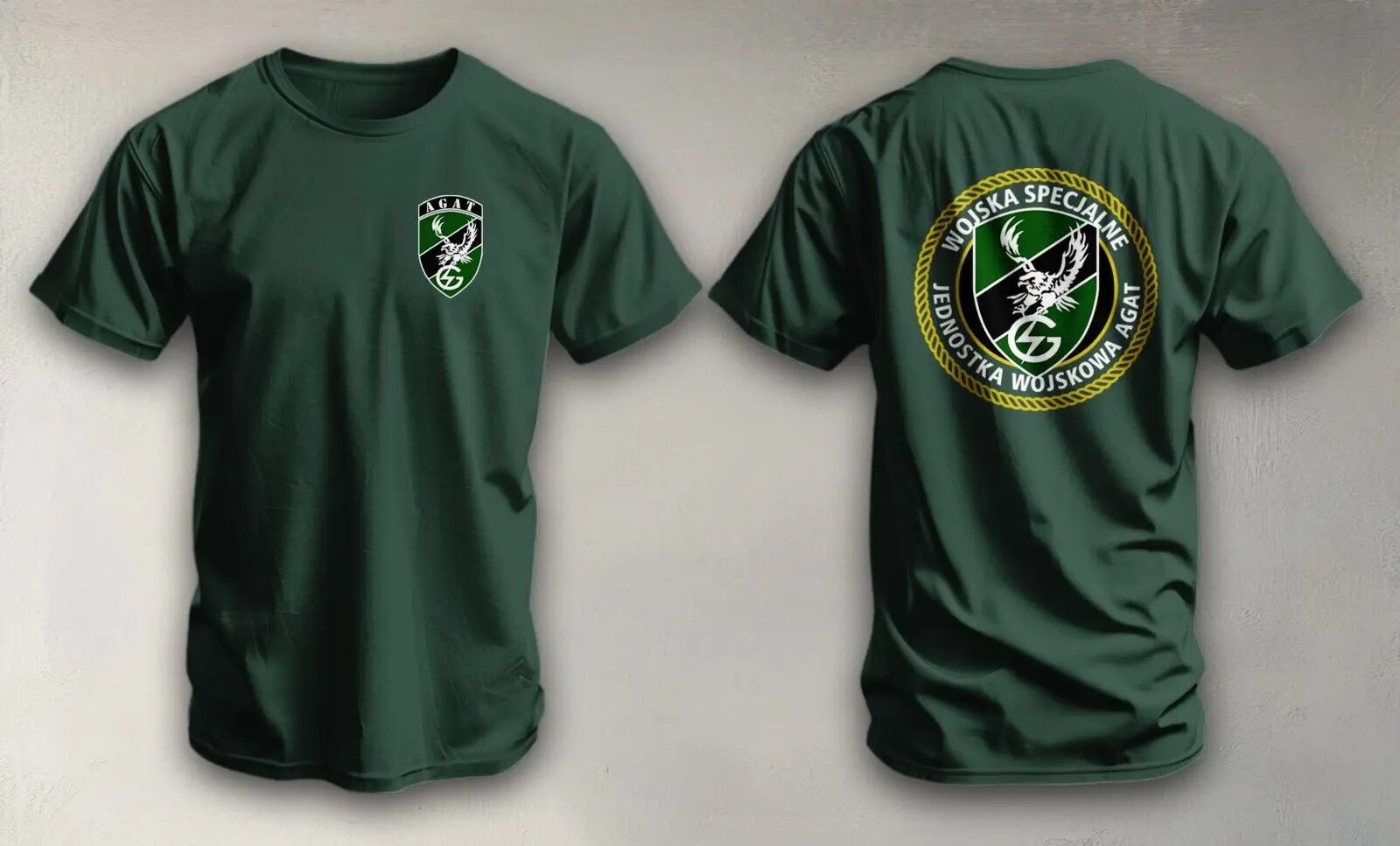 Jednostka Wojskowa JWK AGAT Poland Special Forces Polish T-Shirt Short Sleeve Casual 100% Cotton Shirt view 3
