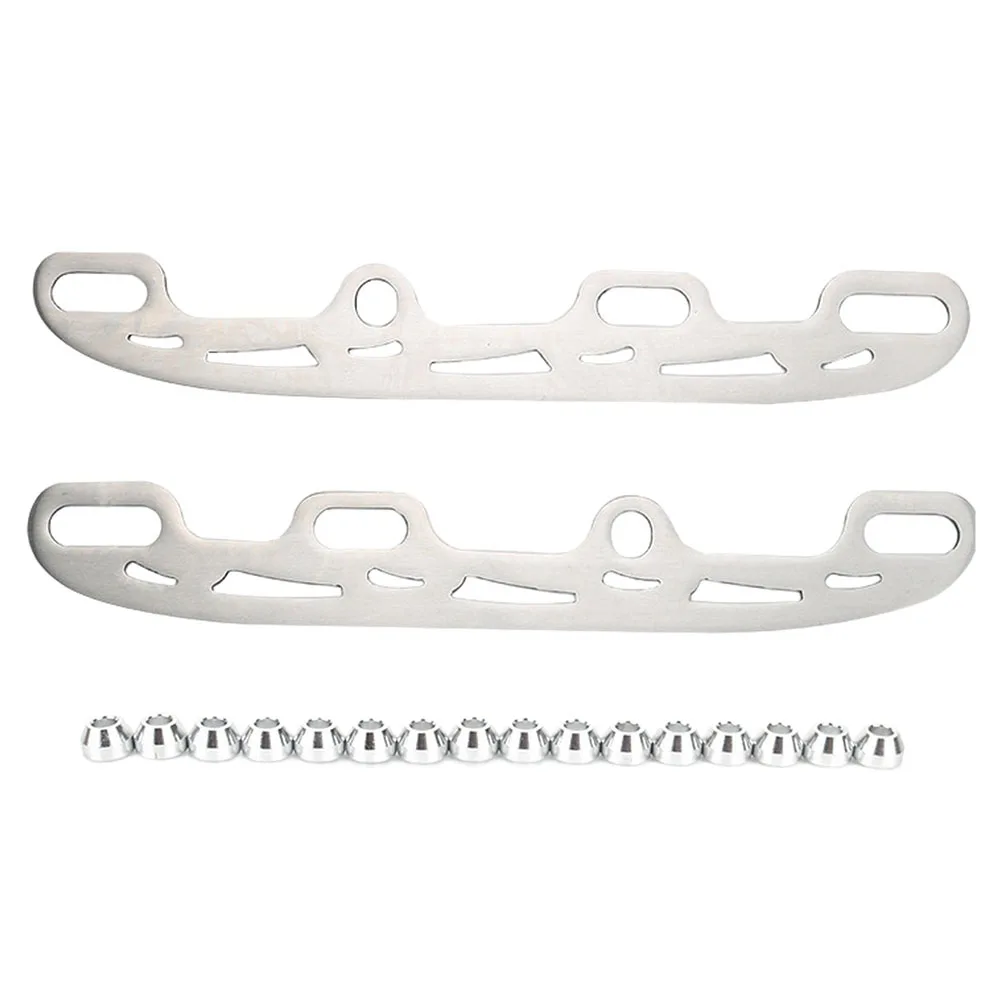 Лезвия для обуви для коньков 253/290 мм, лезвия из алюминиевого сплава для детей и взрослых с боковыми втулками для обуви для роликовых коньков, аксессуары