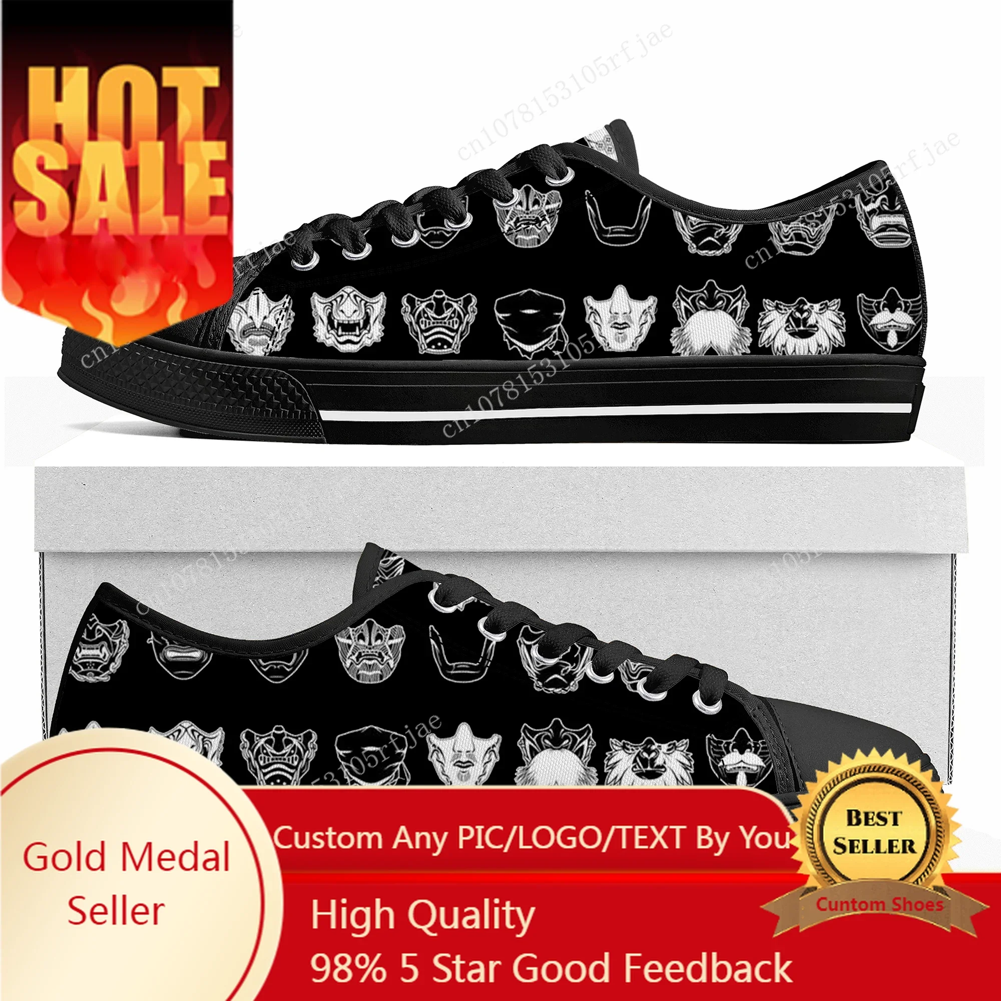 

Ghost of Tsushima Custom Low Top Sneakers Cartoon Game Womens Mens Teenager Shoes Casual Tailor Made Canvas Sneaker