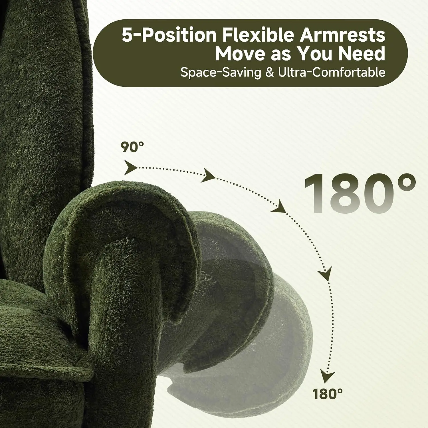 Cross Legged Office Chair 5-Position Armrest & Headrest, Cat Perch Wide Executive Desk Chair , Customized