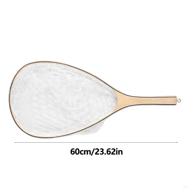 

2025 New Light Weight Fish Net Frame Fly Fishing Landing Net with Soft Rubber Mesh