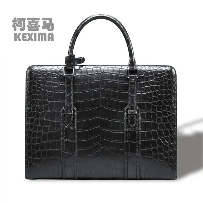 KEXIMA cestbeau  African imports  crocodile crocodile skin man bag belly handbag decoration leather briefcase male bag