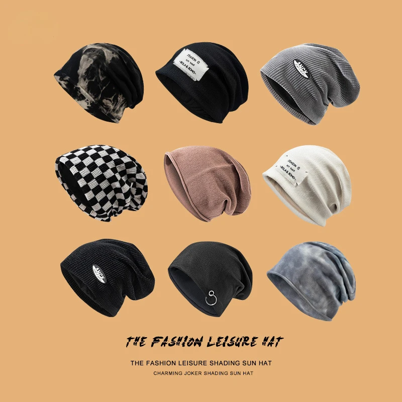 

Women's Knit Thin Beanies Hat Men Outdoor Casual Skullies Beanies Women Spring Summer Bonnet Cap Knit Solid Color Beanie Gorras