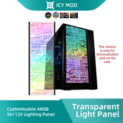 Transperant PC Case Light Panel LIANLI O11 O11XL Dynamic Case DIY LIAN LI Cabinet MOD Panel dostosowany