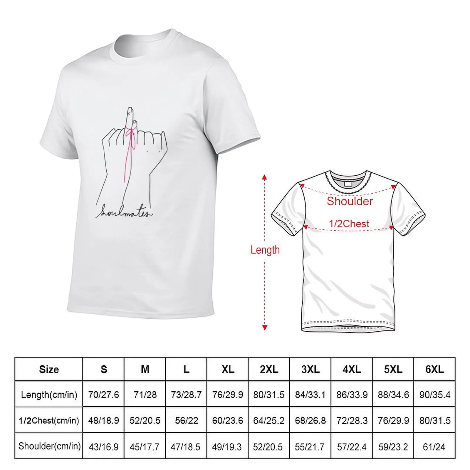 Soulmates T-Shirt Trendy Pattern T-Shirt for Men