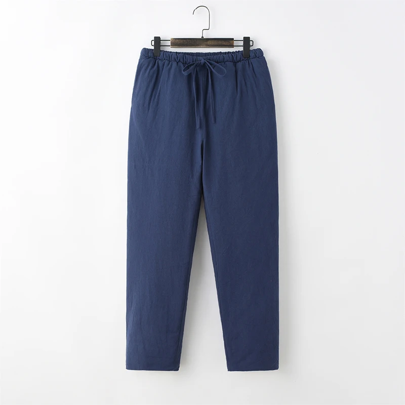 

2024 Men Winter Thick Pants Men Warm Thicken Outdoors Trousers Loose Overalls Men Cotton Padded Casual Pants Man Streetwear