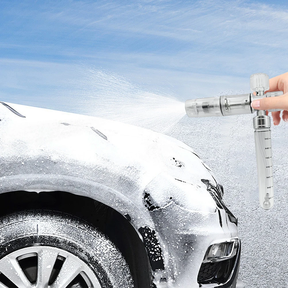 

35ml Water Foam Pot with 1/4 Inch Quick Connector Soap Foam Spray Bottle Adjustable Pressure Washer Gun for Car Wash