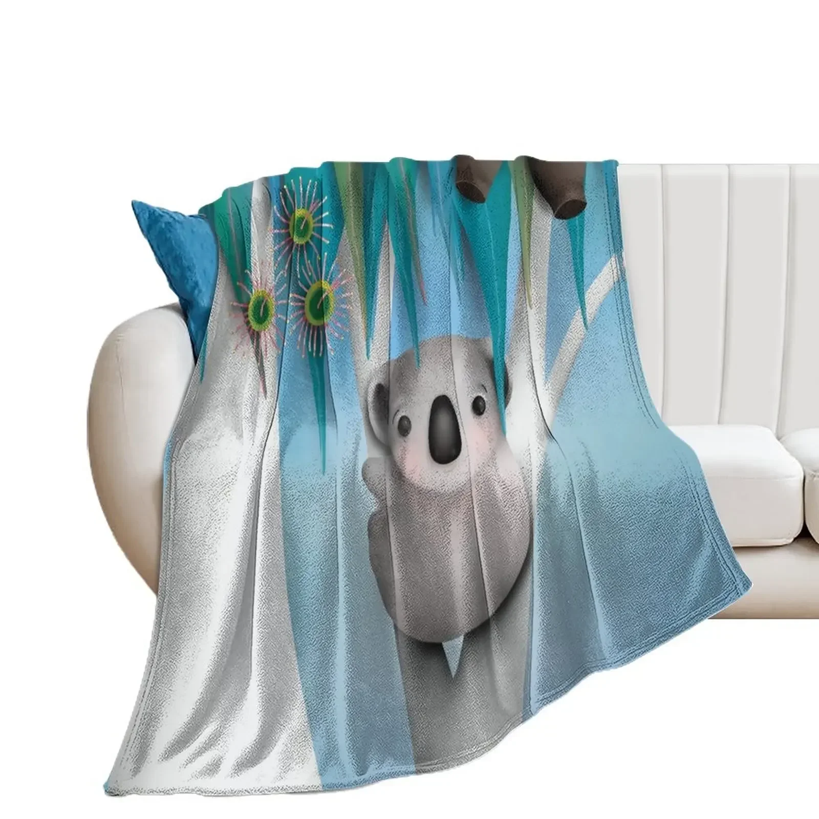 

Joey Koala Throw Blanket Shaggy Decorative Sofa Blankets