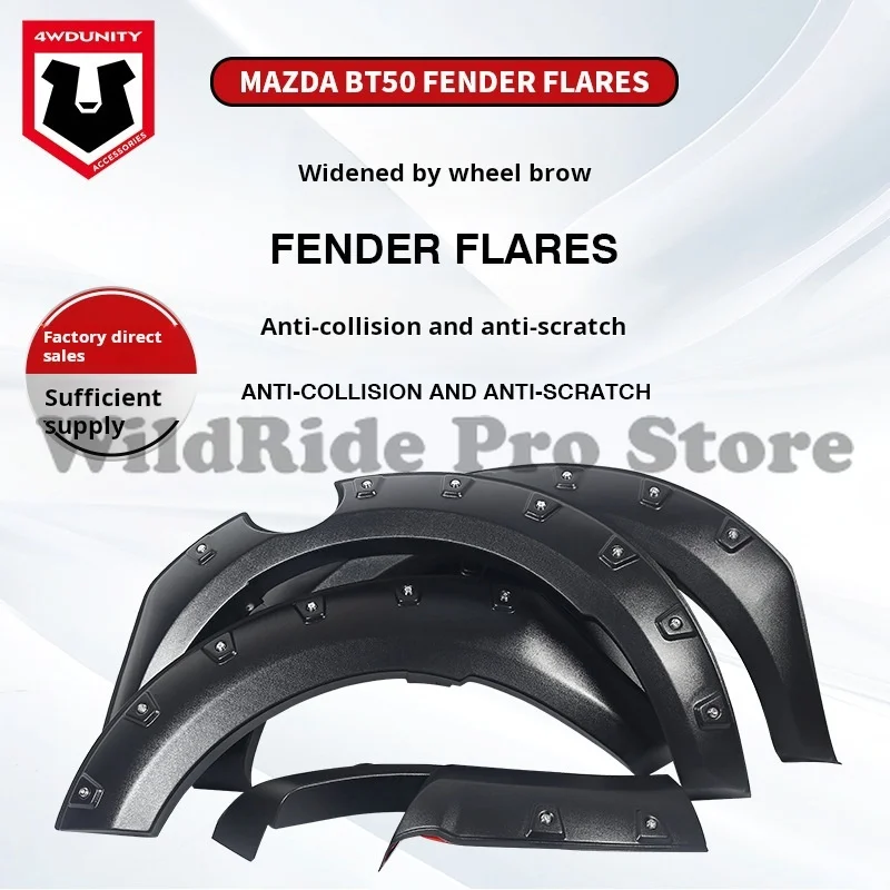 

Textured ABS Fender Flares for Mazda BT-50 2011-2020 | Direct Bolt-On Off-Road Wheel Arch Extensions