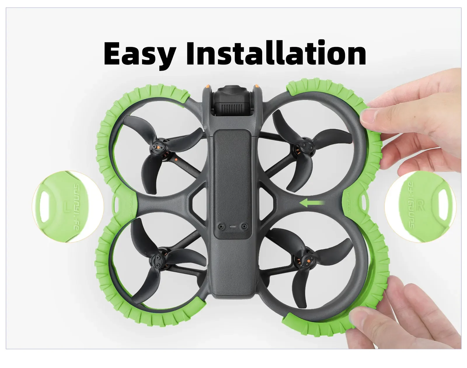 For DJI Avata 2 Protective Bumper Ring Propeller Guard Anti-Collision Protectors Prop Bumper for DJI Avata 2 Drone Accessories
