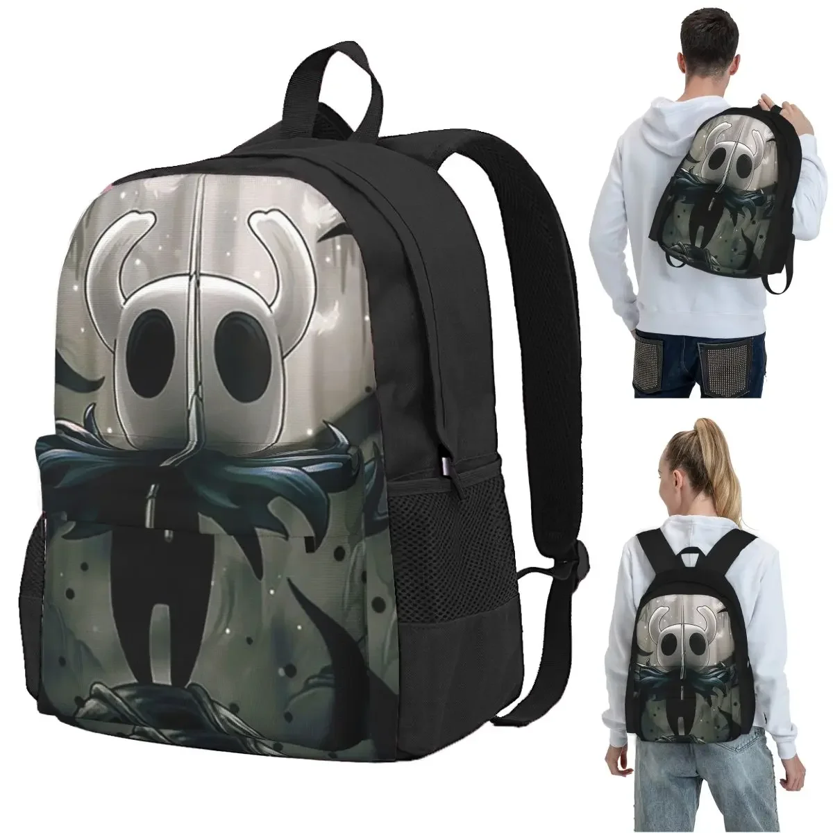 Ghost Knight Hollow Knight Game Backpack Student BookBag Children School Bag Computer Shoulder Bags for Boys Girls
