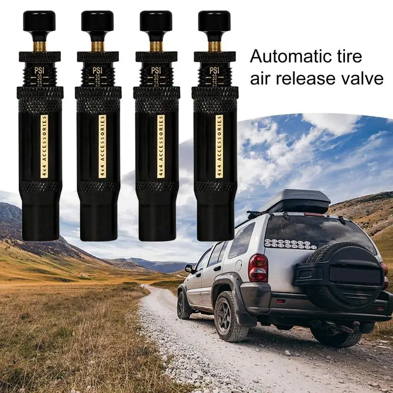 Tire Deflators Offroad Accessories Adjustable Tire Deflator Quick Pressure Reducing Valve Desert Sand Play Car Tire Deflator