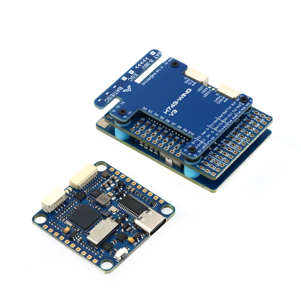 

H743 WING V3 FC DPS310 ICM42688 Контроллер полета ArduPilot INAV, H743 SLIM V3 FC STM32H743VIT6 5V 2A 2-8S Контроллер полета F7