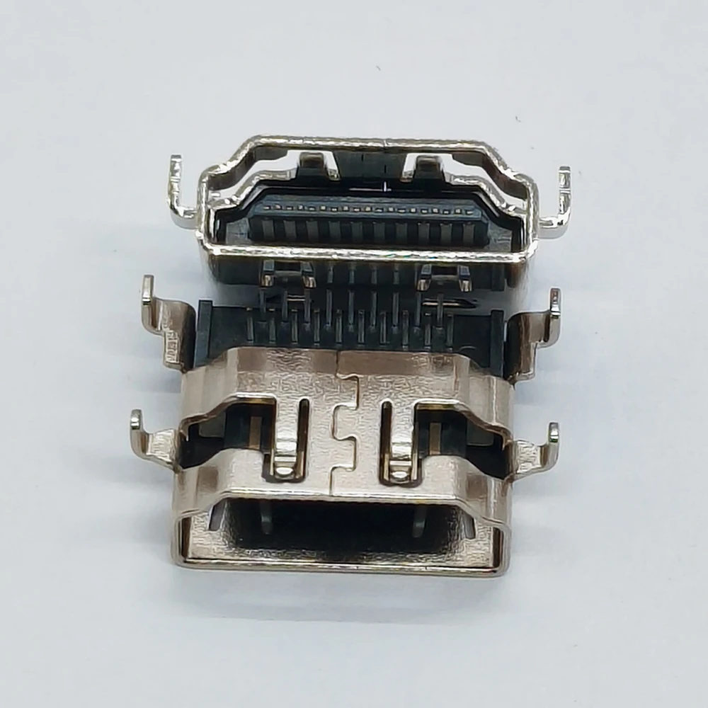 5 Stück 19-Pin HDMI Typ A Buchsenstecker Einbauboard 3,7/4,37mm 19P HD-Buchse mit Befestigungslaschen HD-Video-Schnittstellenanschluss – Detail 2