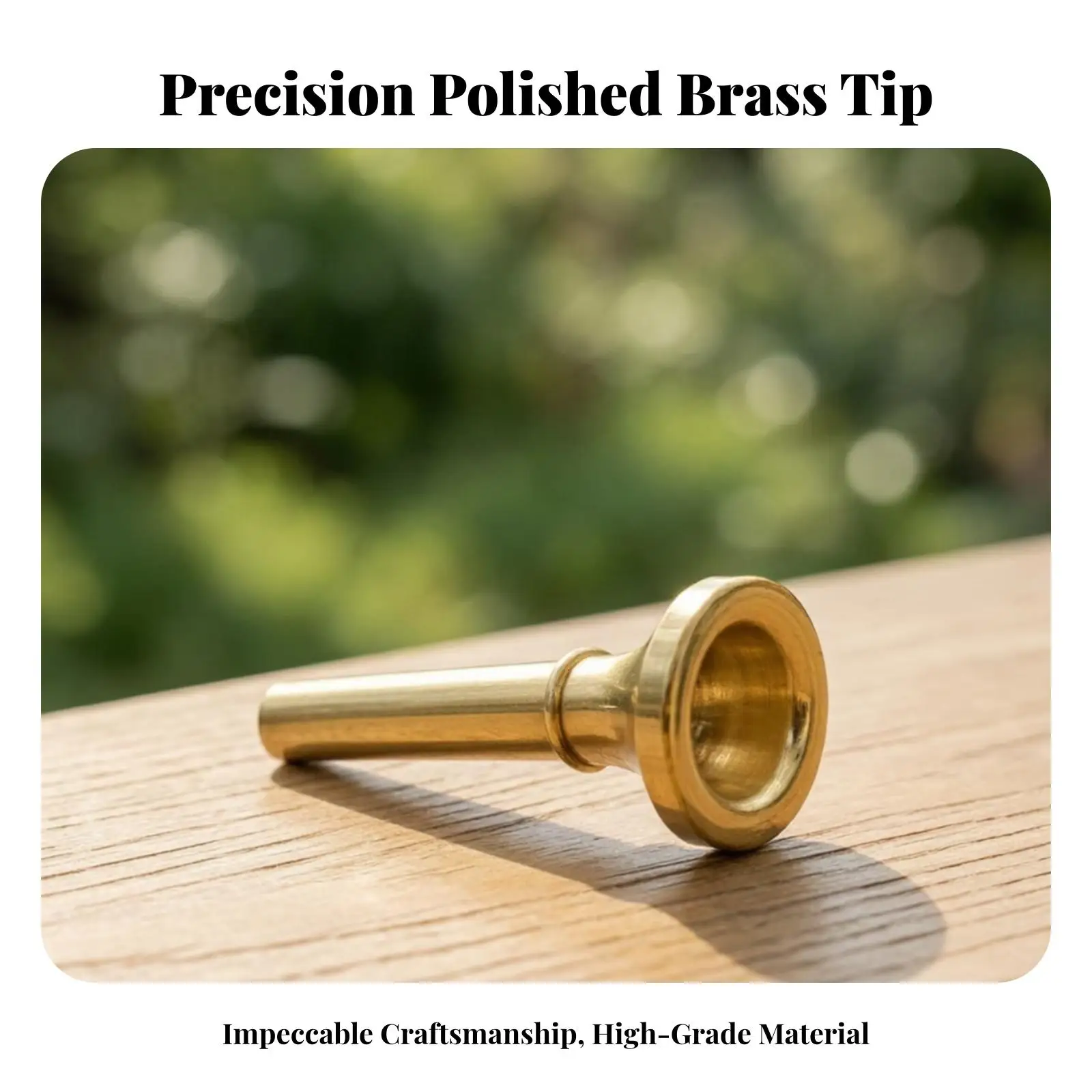 Standard Trumpet Mouthpiece Brass Metal Tone Adapter Wide Rim Comfortable Fit for Band Practice