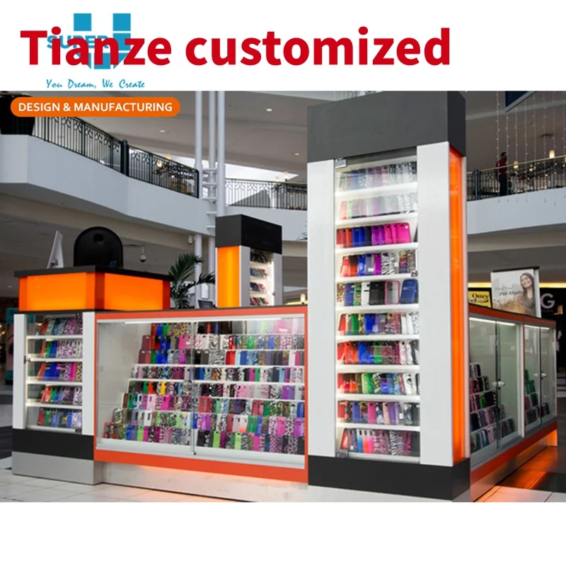 

(customized)Custom Electronic Shop Furniture Kiosk Retail Store Furniture Design Electronic Shop