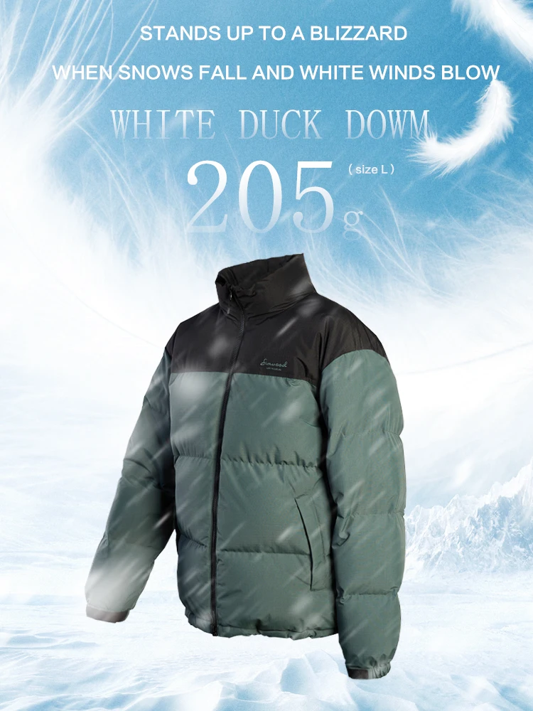 SIMWOOD 2024 Winter New 90% White Duck Down Coats Men Oversize Water Repellent Outdoor Puffer Jackets Plus Size Parkas