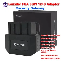 New Lonsdor FCA SGW 12+8 Security Gateway Special Adapter For Chrysler /Dodge /Jeep /RAM /FIAT /MASERATI 2018+ Works with K518