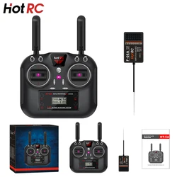 Hotrc Hot RC HT-8A HT8A 4.5-9V 2.4Ghz 8CH PWM FHSS nadajnik zdalnego sterowania F-08A F08A odbiornik do zdalnie sterowanej statek powietrzny