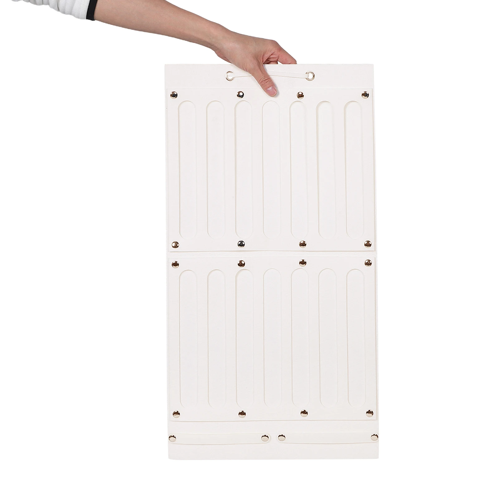 

Hanging Felt Jewelry Organizer Earring Holder Storage Bag Wall Mounted Accessories Display Case Multifunctional Sundry Storage