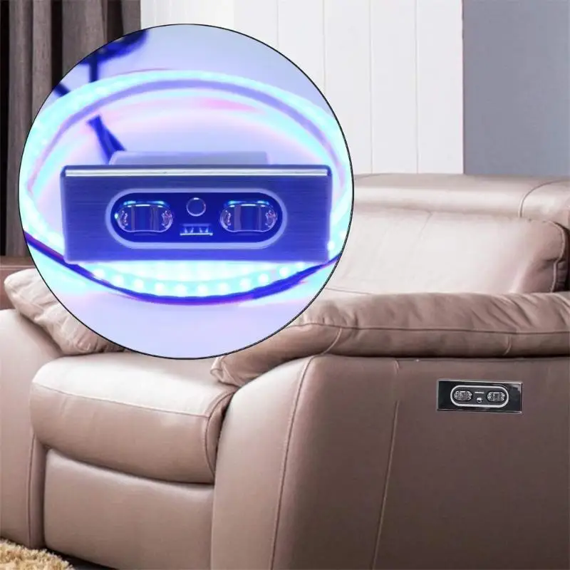 

652F Power Recliner Switches with USB Charging Port Electric Sofa Recliner Switches Chair Lift Controller Replacement Button