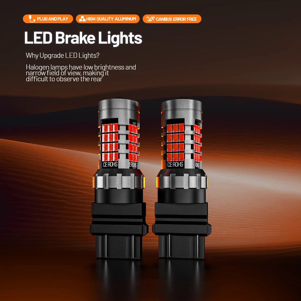2 قطعة LED الفرامل ضوء لمبة مصباح 3157 3057 P27/7 واط لشروليه تاهو كولورادو ماليبو أورلاندو كورفيت الاعتدال إمبالا اكسبرس 1500