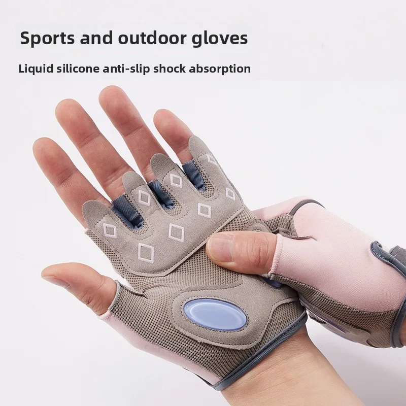 Lightweight Olive Baseball Fitness Training Gloves for Women with Palm Slide Protection Outdoor Sports Pull Up Anti Slip Grip