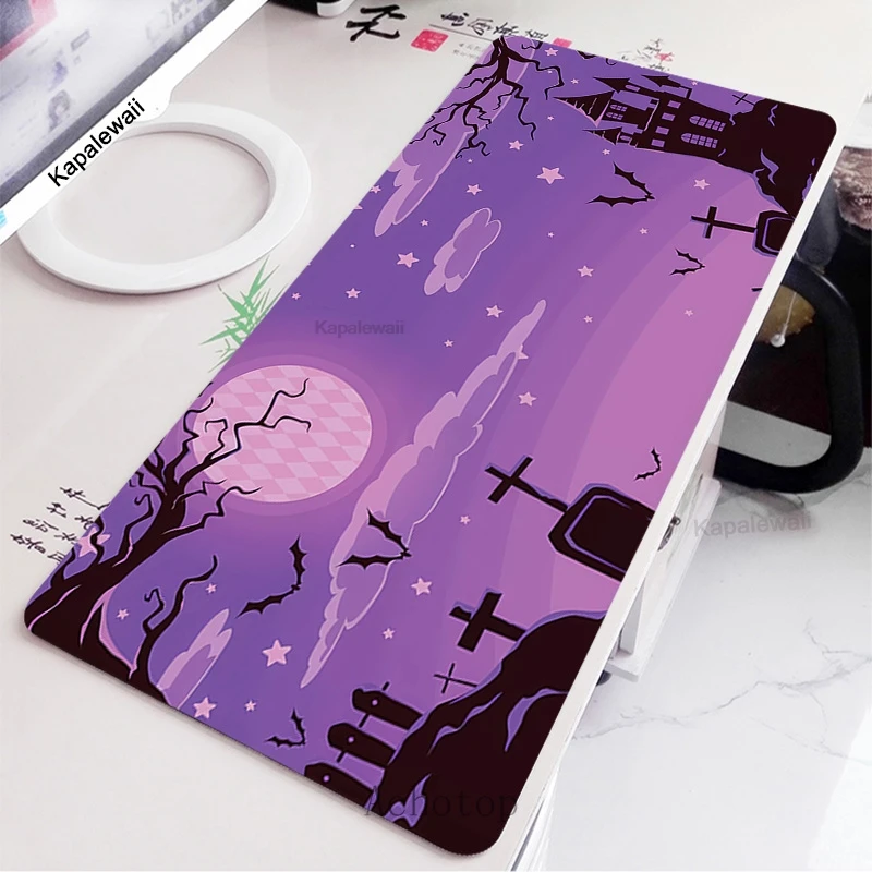 Tapis de souris en caoutchouc pour PC Gamer, Mountain Serkos, Art de style japonais, Polymère de souris, Vitesse de jeu, Tapis de clavier, Bureau