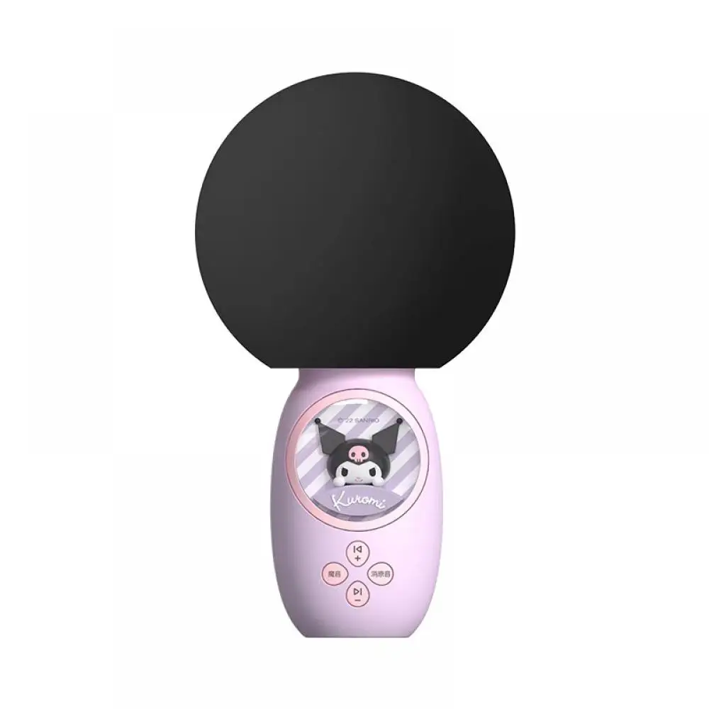 Cartoon Kuromi Children's Microphone Baby Toys Sanrio Cinnamoroll Karaoke Singing Machine Bluetooth Microphone Festival Gift