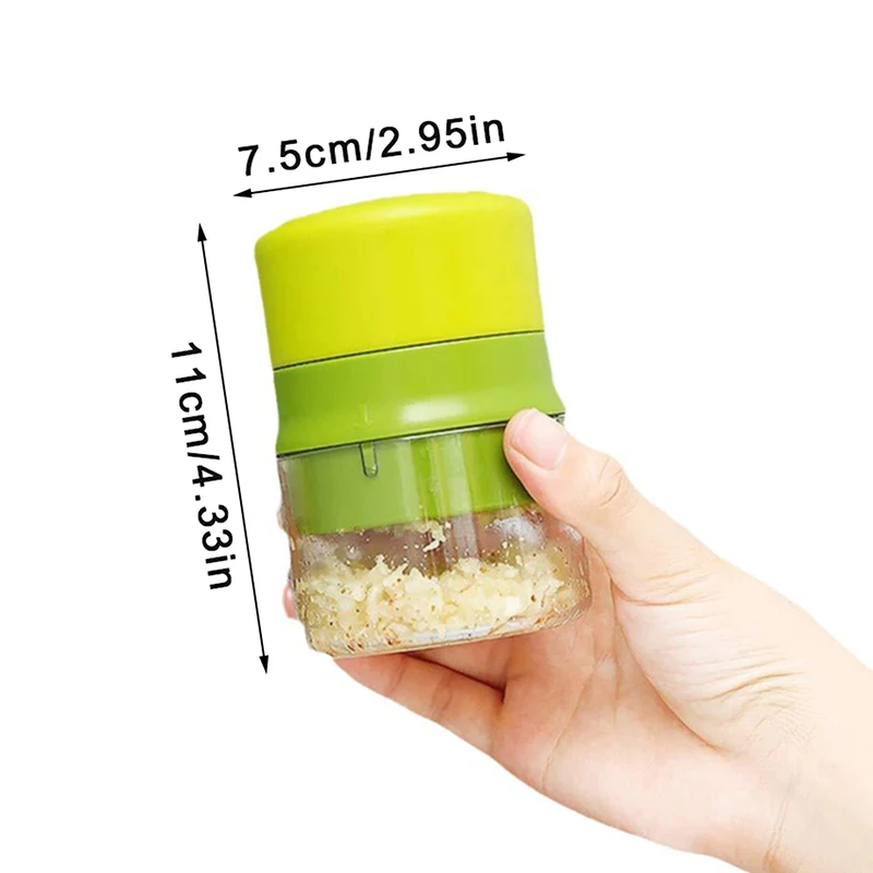 Picture 7: 【BA】Garlic Vegetable Cutter Multifunctional Food Processor Hand-Held Mini Fruit Grinder And Chopper Kitchen Accessories