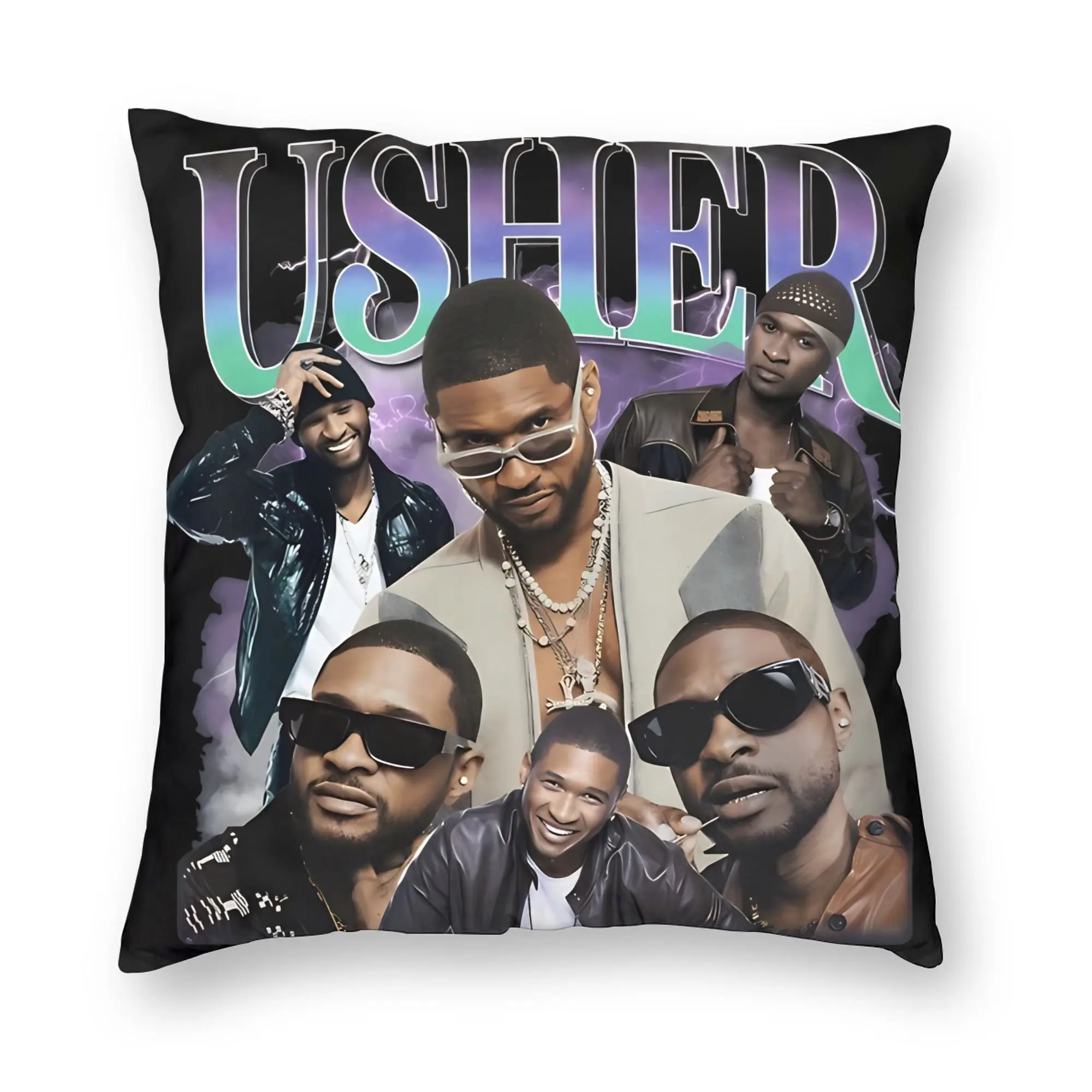 Chris Brown And Usher The Rb Tour Pillow Case  Raymond And Brown Pillow Cover Graphic Pillowcases For Sofa Car Home Decor