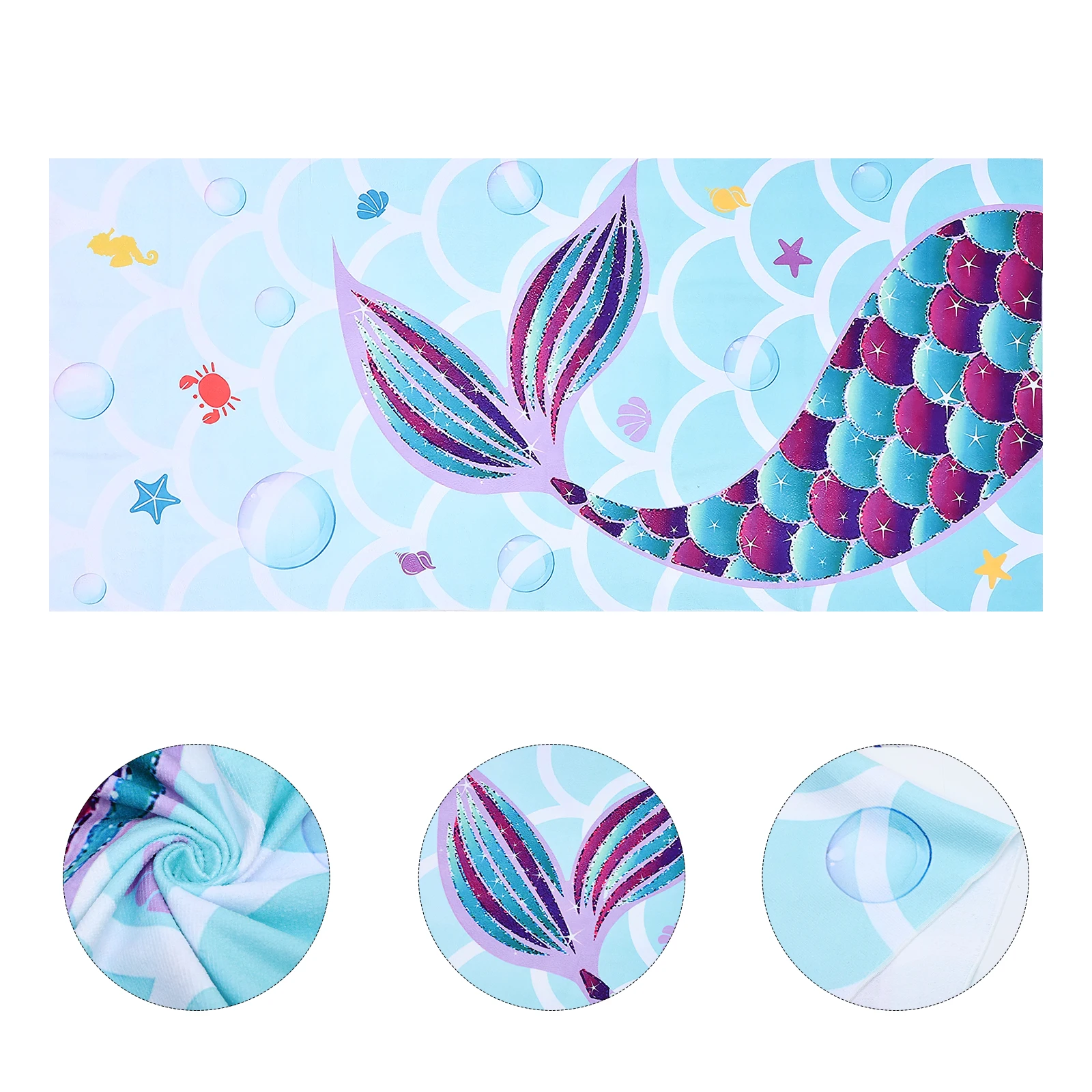 

Microfiber Beach Towels Quick Drying Portable Bath Gym Yoga Swimming Camping Foldable Travel Safe Material Fiber