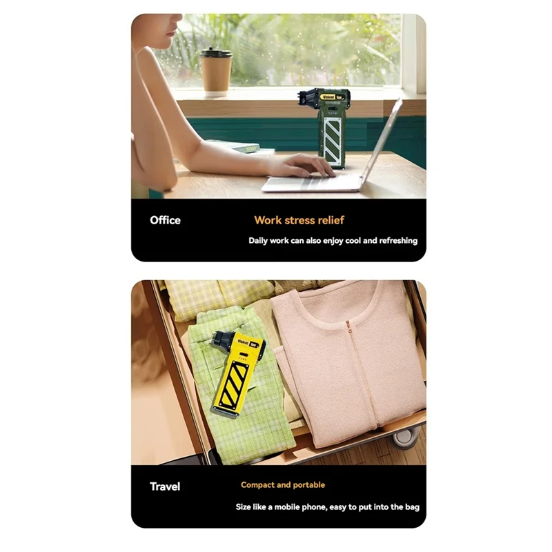 L65A-Mini Turbo Jet Fan Blower Turbo Jet Fan Air Blower 110000RPM Turbofan USB Rechargeable Dust Cleaning Tools Green