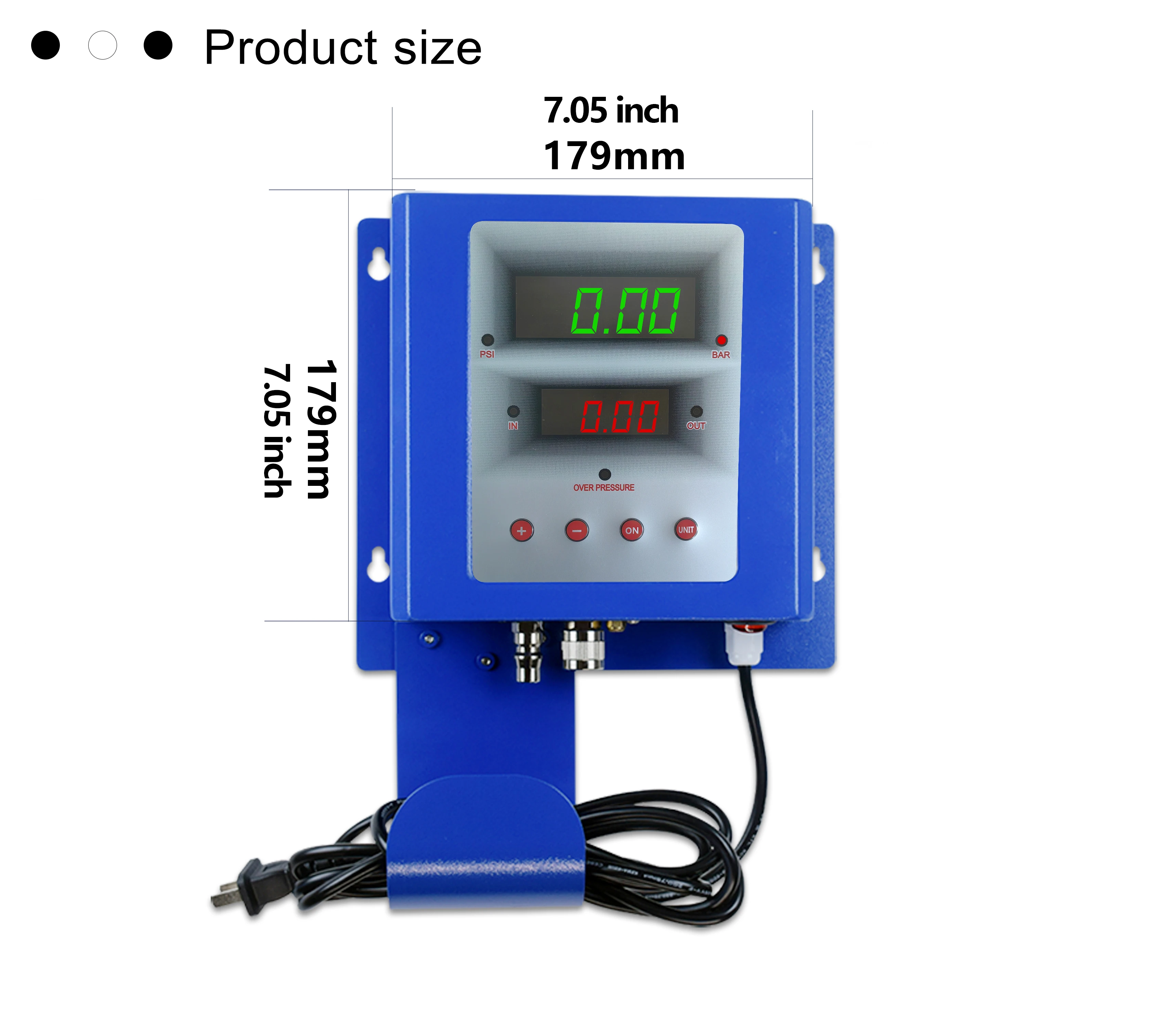 자동차 다이캐스트 전기 공기 펌프 가솔린 주유소 타이어 팽창기 벽걸이형 자동 디지털 타이어 팽창기