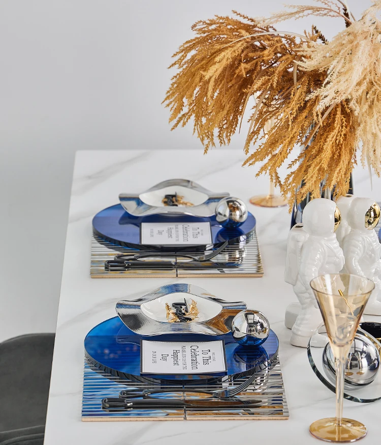 مجموعة طعام فاخرة لوحة طاولة Kinfe شوكة أدوات المائدة طاولة المطبخ أدوات المائدة النفايات على شكل خاص لوحة سيراميك ديكور المنزل