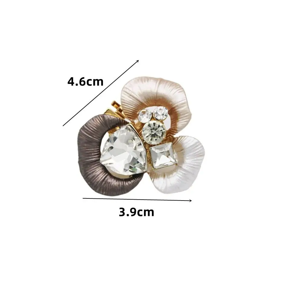 1pcs Women Wedding Flower Shiny Decorative Clips Shoe Decorations Charm Buckle Rhinestone Shoe Clip