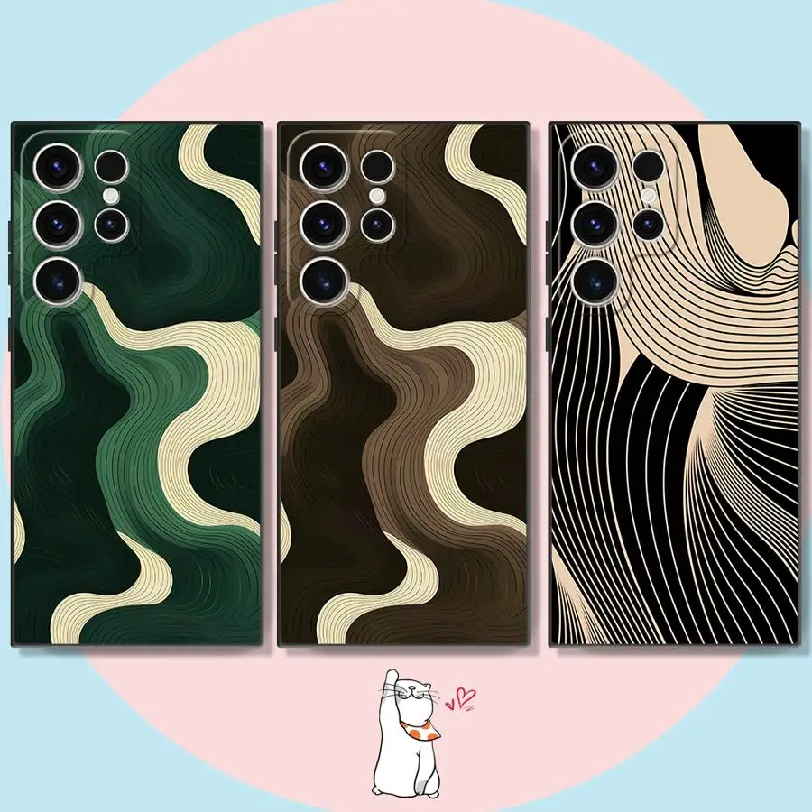 Funda Phone Cover Case for Samsung Galaxy S26 S20 S25 Ultra Note 20 Ultra 8 9 10 S23 S21 FE S24 Plus S10 S9 Artistic Texture