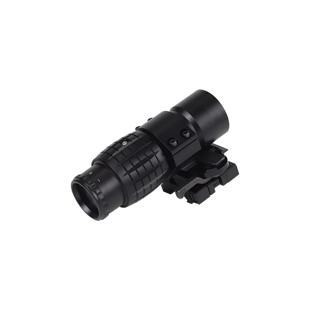 3x Magnifier Lens Optics Scope Quick Release Side Flip 20mm Rail Optics Sight For Hunting Holographic Sight Scope