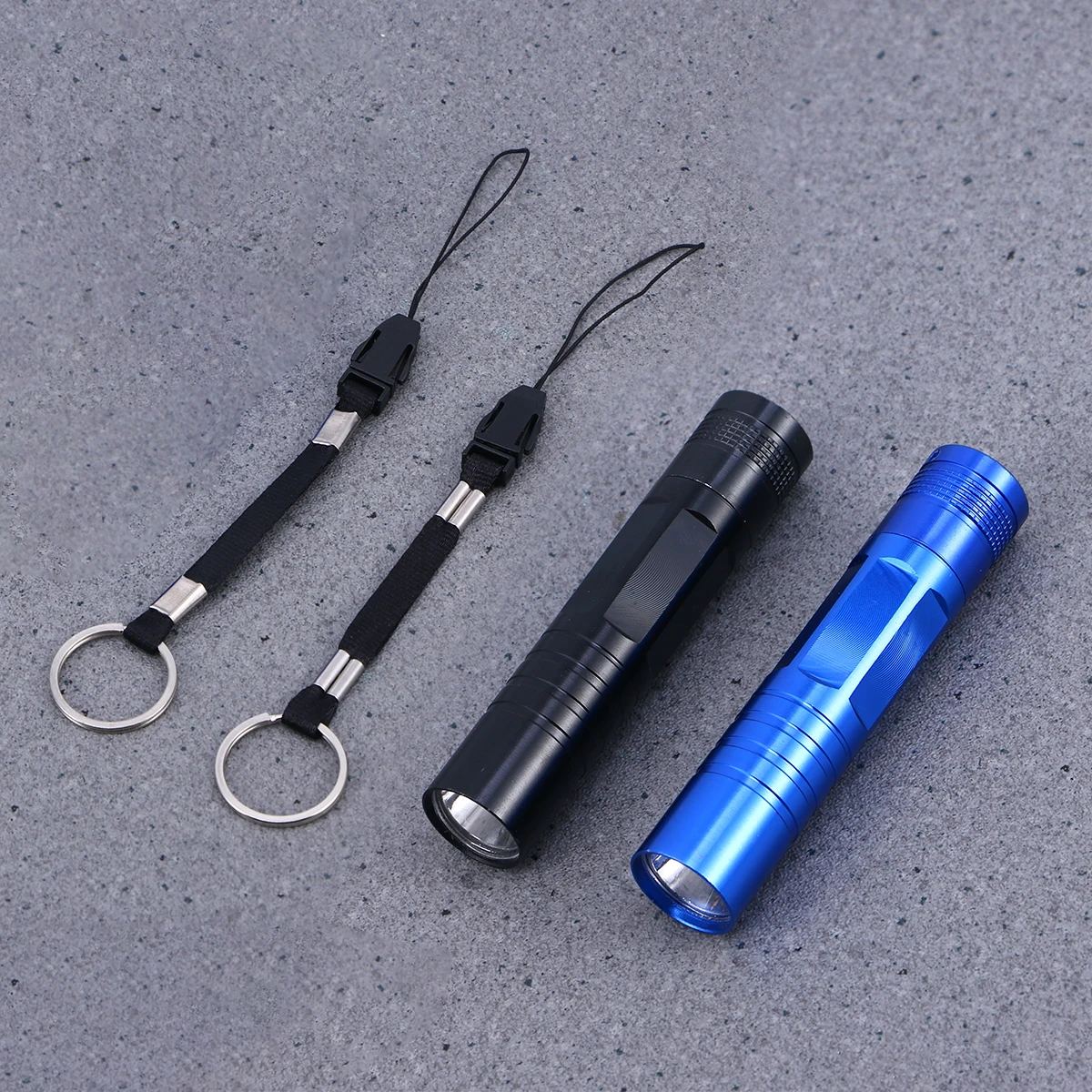 

2PCS Mini LED Flashlight Small Portable Red Key Chain Pocket Torch Water Resistant Bright AA Powered Handheld