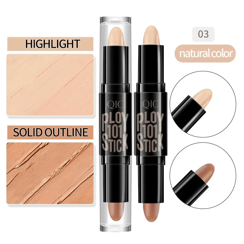 3 Kleuren Markeerstift Contour Stick Gezicht Make-Up Cosmetica Face Concealer Contouren Beauty Contour Make-Up Basis Foundation Cream