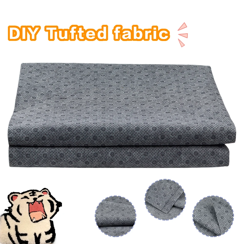 Tufting Cloth 1.8m*1m Tufting Gun Fabric Plum Blossom Pattern Vinyl Rubber Non Slip Felt Fabric Tufting Canvas Tufting Backing