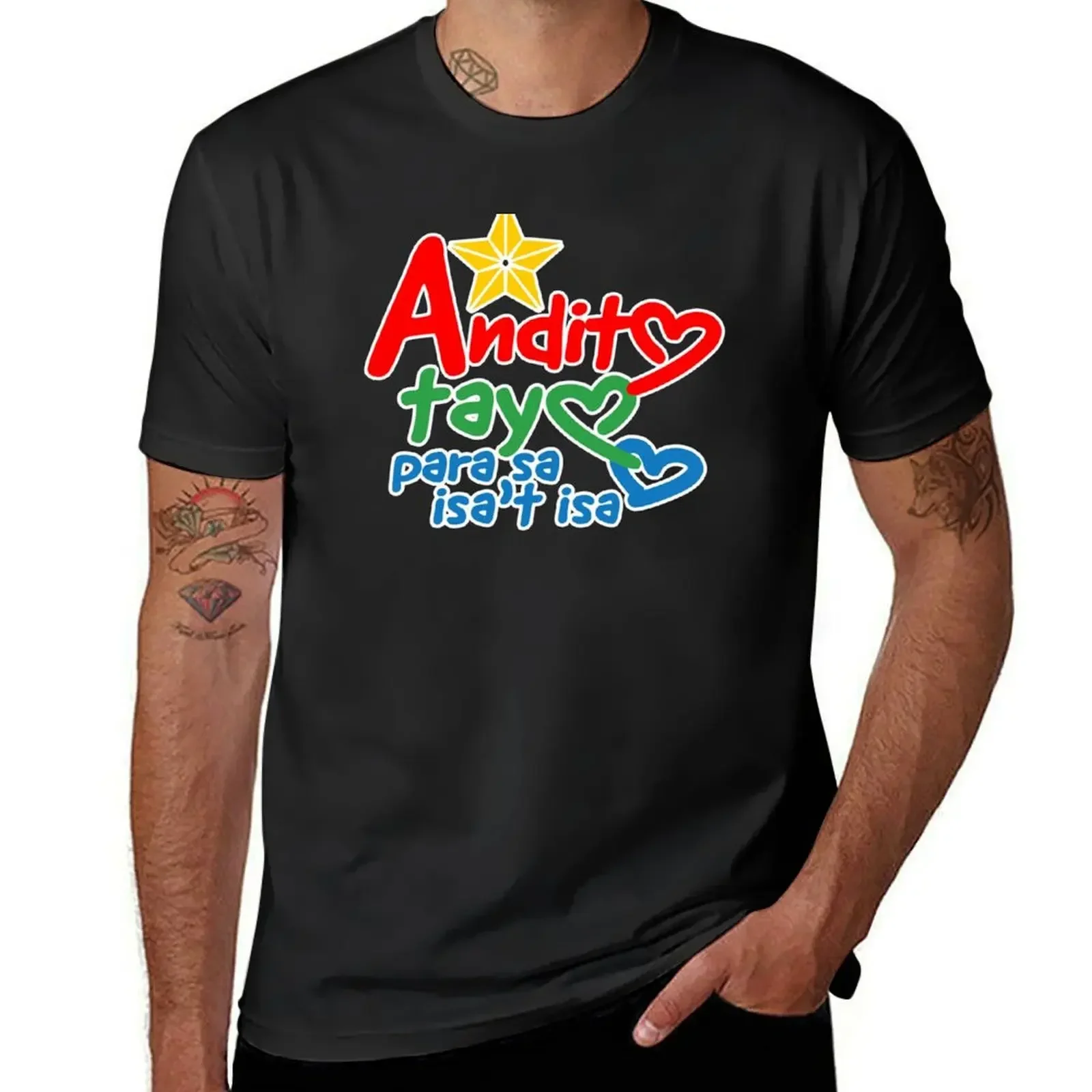 

andito tayo para sa isa't isa abs-cbn T-Shirt aesthetic clothes plain sublime mens plain t shirts