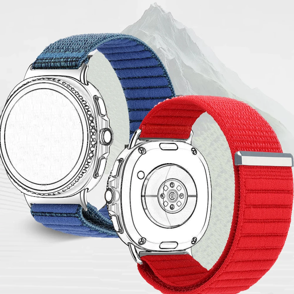 Nylon band voor Samsung Galaxy Watch 8 40 mm 44 mm gevlochten comfortabele ademende band voor Galaxy Watch 8 klassieke 46 mm accessoires